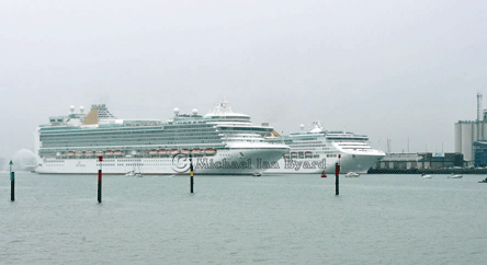 Azura passing Oceana